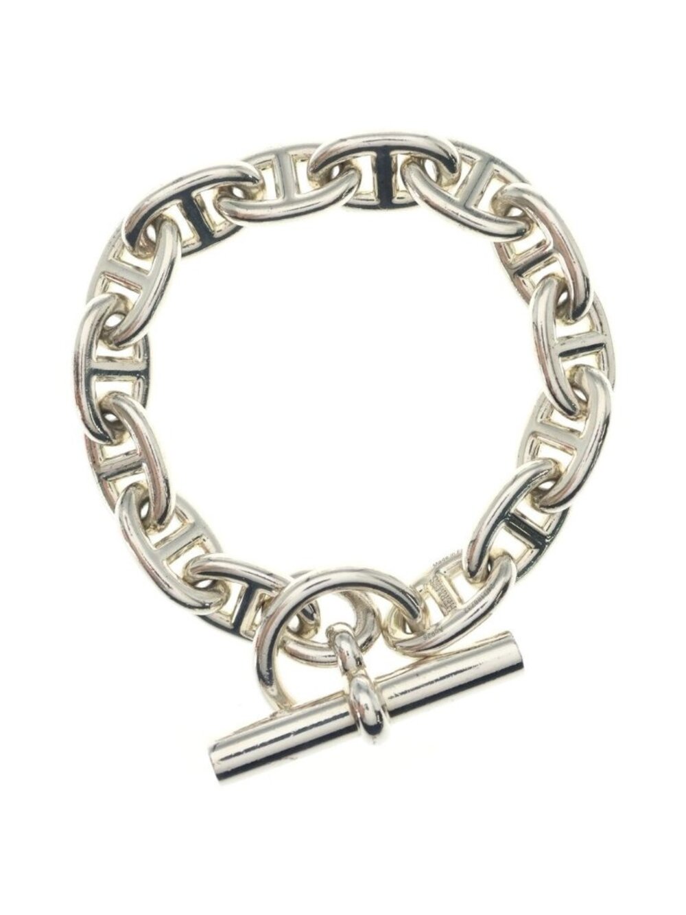 Hermes Chaine D'ancre MM Bracelet 14 Links Silver